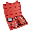 8 pcs Compression Tester Kit, Petrol Pressure Tester Range of 0-300 Psi Engine Compression Tester Kit for Automotive Cars and Motorcycles, Compression Tester Small Engine with Portable Storage Box