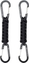 BRAVESHINE Paracord Keychain Carabiner Clip, D Ring Lanyard Hanger Stroller Hook for Water Bottle, Key, Backpacks, Men, Women
