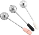 3 Pack Powder Sugar Shaker Stainless Steel Spoon Duster Sifter Dusting Wand For Sugar Flour Spices Coffee Powder Powdered Sugar Sifter Baking Kitchen Tools Accessories