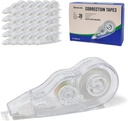Correction Tape, 16.4FT EZ Tear-resistant Correction Tape, Easy To Use Applicator for Instant Correction Without Drying Time (20pcs/set)
