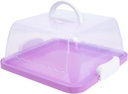Cake Carrier with Lid and Handle Cake Stand Fits 8 inch Cake Bread Box Cupcake Containers Bakery Box for Transport Pies Nuts Fruit