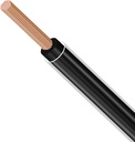 25 ft 6 AWG 19-Stranded THHN Black Copper Building Wire Electric Fence Ground Wire