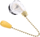 MERRYHAPY Decorative Ceiling Fan Pull Chain Extender with Copper and Plastic Materials Easy to Install Fan and Light Pull Chain for Home Office Hotel Ceiling Fans and Lamps
