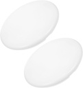 DOITOOL 2Pcs Round Ceiling Light Twistlock Lamp Shade Replacement for Kitchen Bathroom Bedroom Versatile Light Fixture Accessories Easy Installation Durable Design