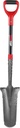 Drain Spade Shovel - Trenching, Transplanting, Narrow, Serrated for Digging, 44 Inches