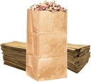 Rocky Mountain Goods Yard Waste Bags - Large 30 Gallon Brown Paper Leaf Bags for Yard/Garden/Lawn - Environmental Friendly - Tear Resistant - Heavy Duty - 2 Ply Self Standing (Pack of 5)