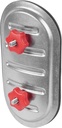 Vent Systems 12" Inch Round Duct Access Door with Rubber Gasket - Galvanized Steel Ducting Cover with Airtight Seal - Duct Opening Maintenance Access Door - Duct Seal with EPDM Gasket/Knob