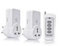 Blackt Electrotech BT16H | 3-Pin Wireless RF Remote Control Power Outlet Switch Socket | 230V 10A Plug with 1 Remote | 100m Range | for Light, Fan, TV & Appliances (2 Socket + 1 Remote)