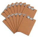 Clipboard, HERKKA 15 Pack Hardboard Office Clipboards Standard A4 Letter Size Clipboard with Low Profile Clip, Size 12.5 x 9 Inch