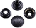 HolsterSmith Metal Snap Sets - (Line 24) - (Pull The Dot) - (Black) - (1 Set) - for Leather, Holsters, Sheaths, Pouches, and Clothing