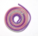 J'TTON Spiral Metallic Color (2 Pcs) 1.2 Meters Each-Full Size Cable Cord Charger Protector Winder for iPhone & Android USB Charging Cables, Earphones, Lightning Cable (Multicolor)