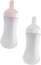 DECHOUS 2pcs Food Squeeze Bottles Restaurant Squirt Bottles for Ketchup Kitchen Sauce Dispenser Measurement Scale