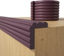 Baby Proofing Wall Corner Protector,Edge Guard Corner Protector,6.56ft Thinken Soft Corner Protectors Pre-Taped Soft Rubber Foam Edge Cushion for Furniture (Brown, 6.56Ft x 7.8" W x 0.47" Th)