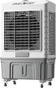 Evaporative Air Cooler,Swamp Cooler,with Double Water Tank,120°Oscillation,Honeycomb Pad Cooling,for Outdoor Indoor
