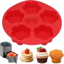Silicone Air Fryer Muffin Pan Egg Bite Mold for Oven Baking,1 Pcs Mini Muffin Tins Cups Cake Pan Tray for Air Fryer Liners Basket Accessories Baking Muffin Cakes Pancake Quiche