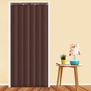 SYTH Thermal Insulated Door Curtain,Household Soundproof Thicken Front Door Curtain,Noise Reducing Blackout Panel Drapes,Windproof Waterproof for Air Conditioner Heater Room/Kitchen