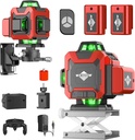 Laser Level,WEIDDW 4D 16 Lines Laser Level 4x360 Self Leveling Tool for Construction and Picture Handing Green Cross Line Vertical and Horizontal Line leveler Tool
