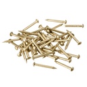 uxcell Small Tiny Brass Nails 2x20mm for DIY Decorative Pictures Wooden Boxes Household Accessories 50pcs