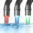 ZYTC 3-Color Led Faucet Lights Temperature Sensitive Three Color Changing Faucet Tap LED Faucet Light Water Faucet LED Aerator for Kitchen Bathroom Bath Basin Sink (2PC)