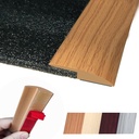 Floor Transition Strip Self Adhesive Carpet Wood Tile Vinyl Flooring Laminate Transition Cover Edge Trim Gap Doorway Threshold for Uneven Floors Heights Within 5 mm (40 inches, Light Brown Coffee)