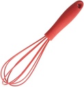 Compact Silicone Eggs Whisk Portable Silicone Eggs Mixer Silicone Eggs Frothers Household Eggs Blender Home, Red