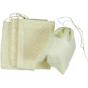 Regency Wraps 100% Cotton Drawstring Bag, Pouches for Enclosing Bulk Spices, Tea, Potpourri, and Jewelry, 100% Cotton Mini Bags, 3" x 4", Pack of 4, Natural
