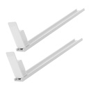 Drink Dispenser for Fridge with Pusher Glide 2 Pack Soda Can Organizer Refrigerator Bottle Holder White