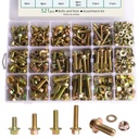 521PCS M6 M8 M10 Flange Bolts Assortment Kit - 8.8 Grade Alloy Steel,Bolt Assortment for Industrial & Construction Use​