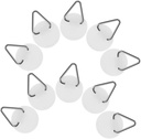 20pcs Adhesive Plate Hooks Invisible Round Wall Mount Hooks for Hanging Plates Easy Installation Space-Saving Design Multi-Functional for Kitchens Bathrooms Bedrooms