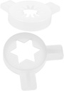 2pcs Ice Cream Machine Nozzles Versatile Tips for Creative Dessert Designs for Ice Cream Making and Decoration Easy to Clean and Operate Compatible Machines