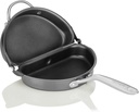 TECHEF - Frittata and Omelette Pan, Nonstick Double Sided Folding Egg Pan, Made in Korea (PFOA Free) (Black)