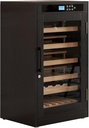 LED touch screen display wooden constant temperature wine cabinet wine cooler cellar cabinet wine beverage refrigerator home bar independent glass door cooler (Medium)