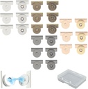 12Pair Snap Buttons Metal Seamless Magnetic Buckle Clasp for Tote Bags, DIY Crafts and Clothing, Magnetic Button Replacement Kit No-Sewing Clip Closures (12Pair)