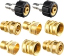 Twinkle Star Pressure Washer Adapter Set, Quick Disconnect Kit, M22 Swivel to 3/8'' Quick Connect, 3/4" to Quick Release