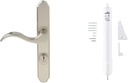 Wright Products Screen Door Hardware Combo with Lever Handle, Deadbolt, and Pneumatic Closer