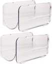 PRETYZOOM 2pcs Stackable Plastic Bottle Organizer Rack for Kitchen Cabinet Water Bottle Storage Stand Multi-Layer Design for Insulated Cups and Tumblers