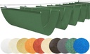 Sun Shade Sail Canopy Kit for Outdoor Patio Deck – UV Protection Pergola Cover with Slide Wire Awning, Prevents Heat and Glare