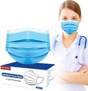 100 Pack Disposable Face Masks ASTM Level 2, Medical Grade 3 Ply Protection Face Mask for Adults - Comfortable,Soft, Breathable
