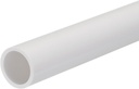 MECCANIXITY PVC Rigid Tube Round Pipe Tubing Hardware Tubing 16mm ID 20mm OD 20cm/8" Length White High Impact for Water Pipe, Crafts