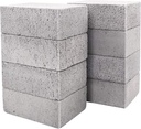 8 Pack Grill Brick & Griddle Stone Cleaning Block, Pumice Stone for Cleaning Oven, Stove, BBQ Grill, Commercial Grade Cleaner for Cookers, Frying Pans, Racks, Flat Tops