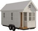 Tiny House Plans, 170 Sq Ft, DIY Plans for Wheeled Cozy Retreat, Build Your Own Tiny Home, 170thow1