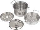 Mini Steamer Pot, Stainless Steel, Exercise Grasping Capability, Small Size, Lightweight, Suitable for Kids to Play, Develop Intelligence