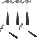 Garneck 5PCS Mini Claw Hammer Rubber Handle Household Carpet Wall Nail Remover With Non-Slip Shock Absorber For Home