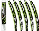 9.5-Inch Arc Curved Reciprocating Saw Blades Set with Storage Box – 5 Pieces, 5 TPI, CR-V Steel for Tree Trimming & Wood Pruning