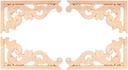 4pcs Wooden Corbels Carved Dresser Decor Wood Carving Decal Wood Onlays Home Decor Rub on Transfers for Furniture Home Décor Retro Furniture Carved Onlay Ceiling Cover Bamboo