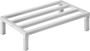 VEVOR Aluminum Dunnage Rack, 36” x 20” Commercial Food Floor Rack, 8” Off the Floor, 1800 lbs Capacity All-Welded Aluminum Storage, for Storage in Restaurants, Kitchens, Garages and Vehicles